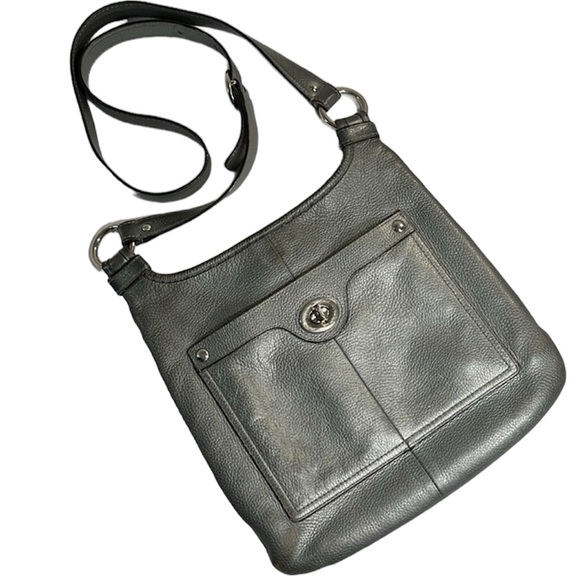 Coach Handbags - Coach Penelope, Pewter Gray Pebbled Leather J1168-F16533